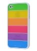 LIM'S RAINBOW Protective Case for iPhone 4S/4 - Rainbow White Dual-Design Case