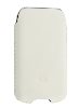Genuine Leather Slide-in Case for iPhone 4S/4 - White Leather Slide-in Case