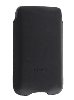 Genuine Leather Slide-in Case for HTC Desire HD - Black Leather Slide-in Case