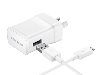 Genuine Samsung 2A/10W AC USB-A Charger with 1.5m Micro USB cable - White AC Wall Charger