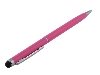 Universal Finger-Touch Dual Stylus & Pen - Pink Capacitive Stylus
