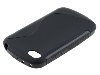 Wave Case for BlackBerry Q10 - Frosted Black/Black Soft Cover