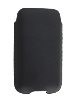 Genuine Leather Slide-in Case for HTC Desire X - Black Leather Slide-in Case