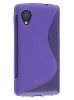 Wave Case for LG Google Nexus 5 - Frosted Purple/Purple Soft Cover