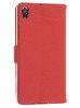 Synthetic Leather Wallet Case with Stand for Sony Xperia Z2 - Red Leather Wallet Case