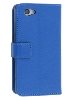 Synthetic Leather Wallet Case with Stand for Sony Xperia Z1 Compact - Blue Leather Wallet Case