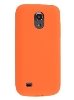 Silicone Case for Samsung I9195T Galaxy S4 mini - Orange Soft Cover