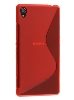 Wave Case for Sony Xperia Z3 - Frosted Red/Red Soft Cover