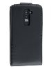 Synthetic Leather Flip Case for LG G2 - Classic Black Leather Flip Case