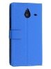Synthetic Leather Wallet Case for Microsoft Lumia 640 XL - Blue Leather Wallet Case