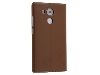 Premium Leather Smart View Case With Stand for Huawei Mate 8 - Brown S View Cover