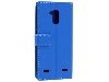 Slim Synthetic Leather Wallet Case with Stand for ZTE Blitz - Blue Leather Wallet Case