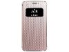 Official LG G5 Mesh Folio Quick Cover Case - Pink Leather Flip Case