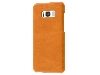 Top Grain Leather Back Cover for Samsung Galaxy S8 - Ochre Hard Case