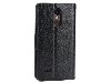 Slim Synthetic Leather Wallet Case with Stand for LG K4 (2017) - Black Leather Wallet Case