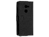 Synthetic Leather Wallet Case with Stand for Alcatel A3 - Black Leather Wallet Case