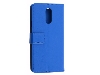 Synthetic Leather Wallet Case with Stand for LG Q7 - Blue Leather Wallet Case