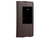 Top Grain Leather Case With Windows for Huawei Mate 20 - Dark Brown Leather Case