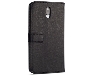 Synthetic Leather Wallet Case with Stand for OPPO R17 - Black Leather Wallet Case